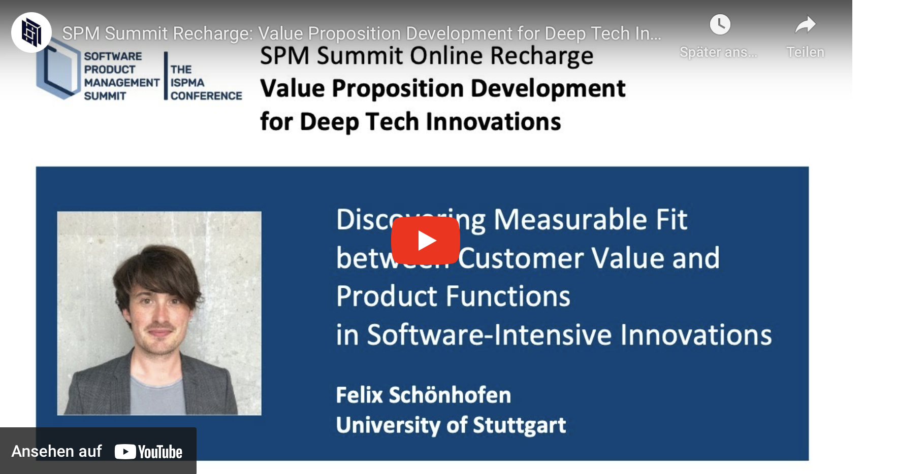 Value Proposition Deployment on SPM Summit